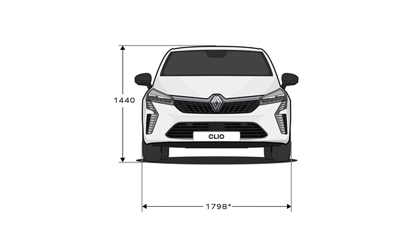dimenzije - Renault Clio E-Tech full hybrid