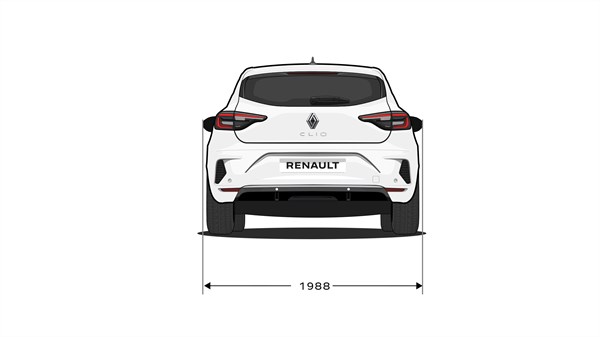 dimenzije - Renault Clio E-Tech full hybrid