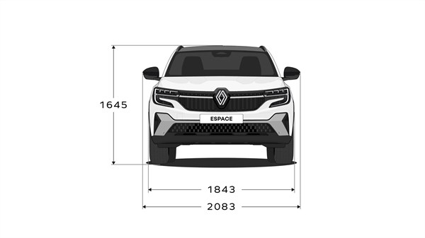 dimenzije - Renault Espace E-Tech full hybrid