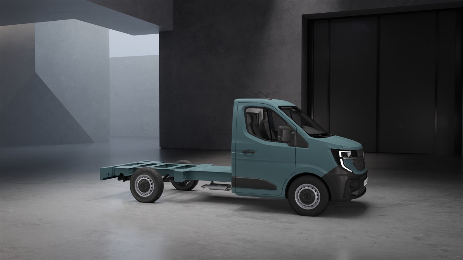 Vozilo Renault Master šasija s kabinom, bez nadogradnje.