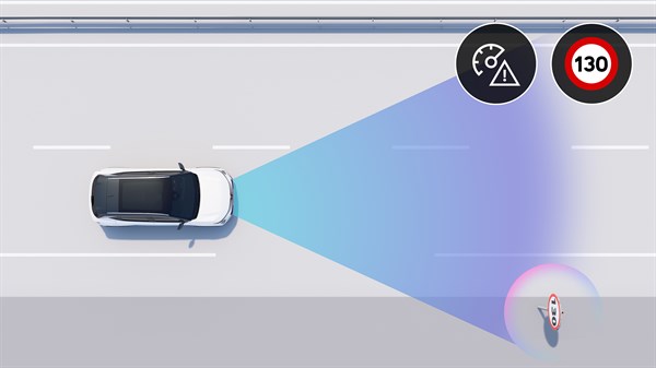 prepoznavanje prometnih znakova s ograničenjem brzine - Renault Scenic E-Tech 100% electric