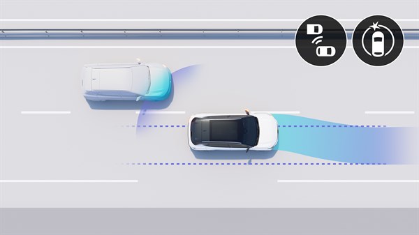 upozorenja na vozilo u mrtvom kutu i sustav za sprječavanje izlaska iz voznog traka u slučaju pretjecanja - Renault Scenic E-Tech 100% electric