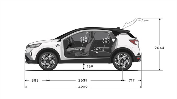 visina - Renault Captur E-Tech full hybrid