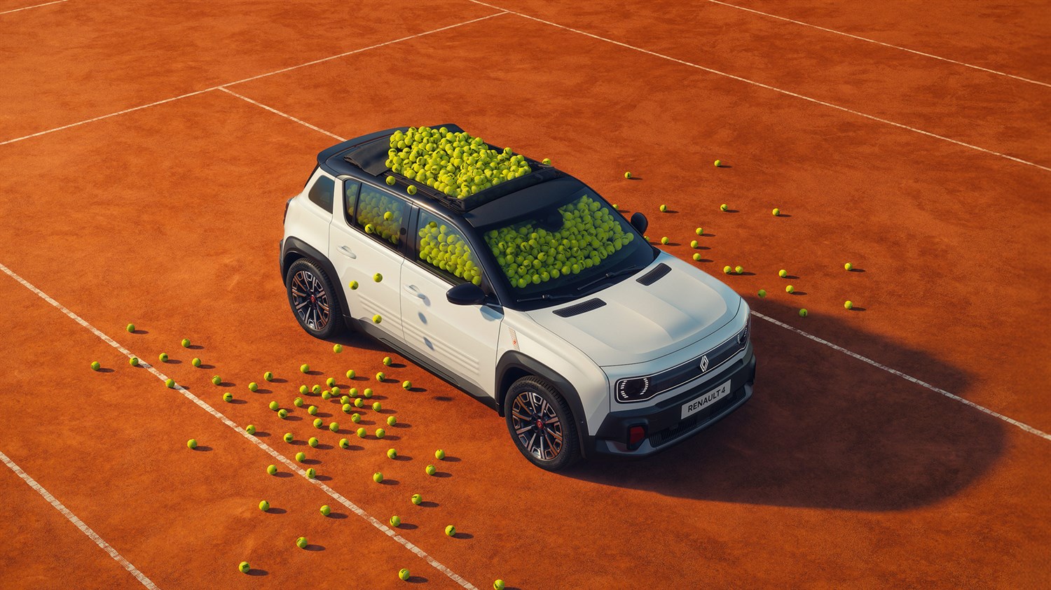 Renault 4 E-Tech electric Roland-Garros edition