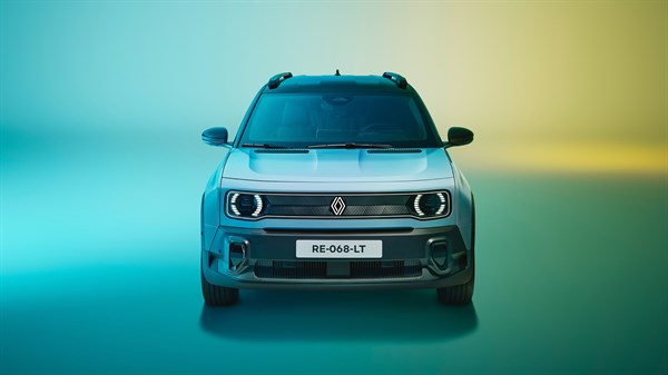 prednja maska s potpisom - Renault 4 E-Tech 100% electric