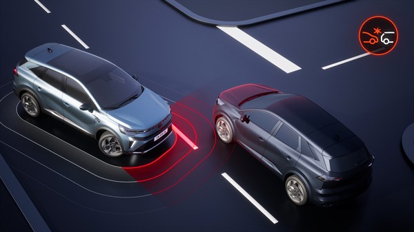 Renault Symbioz E-Tech full hybrid - sustav automatskog kočenja u nuždi na raskrižjima