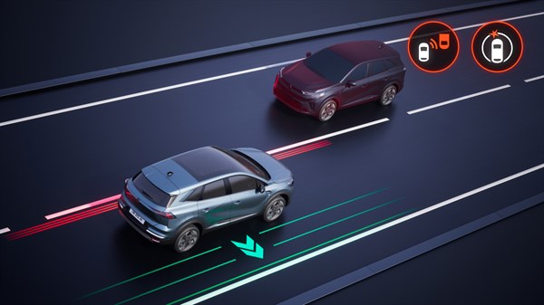 Renault Symbioz E-Tech full hybrid - prepoznavanje objekata ispred vozila
