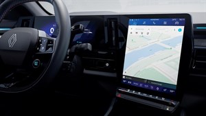 
unutrašnjost vozila Austral full hybrid E-Tech s prikazom digitalnog kokpita i velikog središnjeg zaslona s navigacijom










