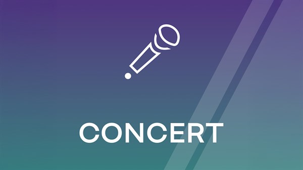 Grafika s natpisom Concert, simbolizira snažan stereo efekt s fokusom na izvedbe uživo i bogate tonove.

