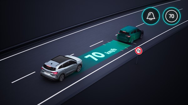 Vozilo Renault Espace full hybrid E-Tech koristi inteligentni adaptivni tempomat

