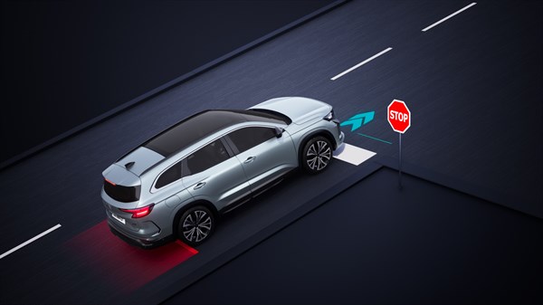 Vozilo Renault Espace full hybrid E-Tech aktivira pomoć pri kretanju na uzbrdici s nagibom većim od 3%







