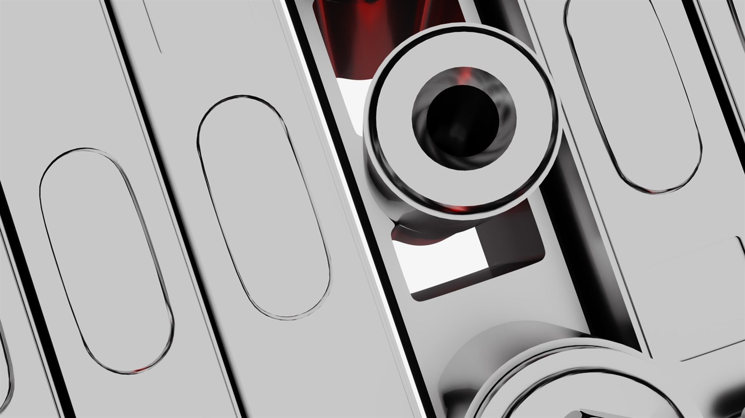 Detaljan prikaz metalnih dijelova motora s fokusom na tehničke komponente pogonskog sklopa.