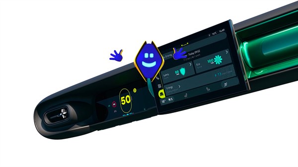 Prikaz glasovnog asistenta na multimedijskom zaslonu vozila Renault Twingo E-Tech electric