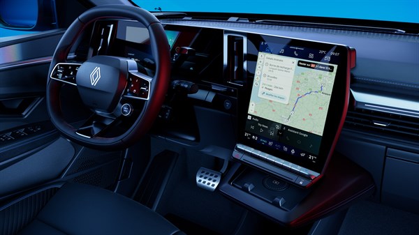 recherche de bornes avec openR link - Renault Megane E-Tech électrique