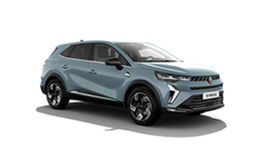 Svjetloplavi Renault Symbioz na bijeloj podlozi