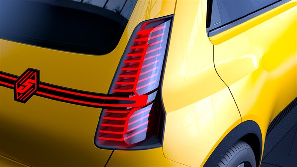 stražnje aero svjetlo - prototip Renault 5 E-Tech electric