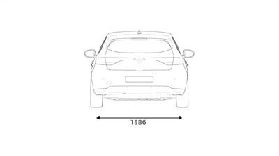 MEGANE – dimenzije straga