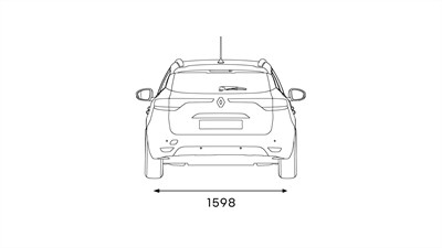 Novi MEGANE Grandtour – dimenzije stražnjeg kraja