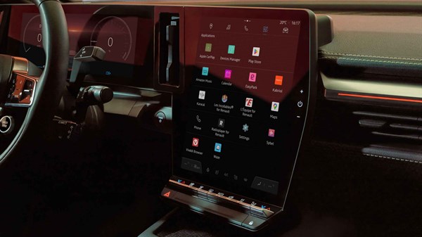  100 % električni Renault Megane E-Tech – aplikacije openR link
