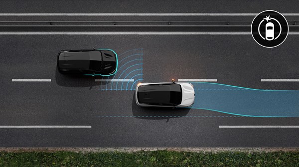 100 % električni Renault Megane E-Tech – upozorenje na mrtvi kut 