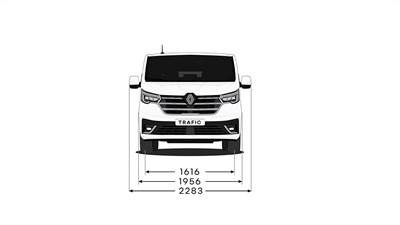 Renault Trafic Passenger – dimenzije prednjeg kraja
