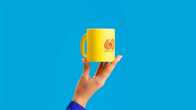 60 years of 4L - yellow mug
