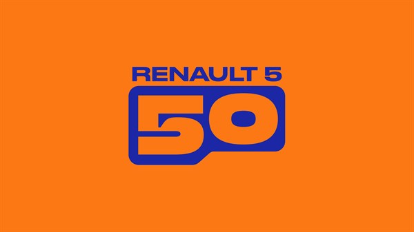 renault 5 50 years logo