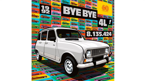 Gregova ilustracija – Renault 4 Clan – Byebye